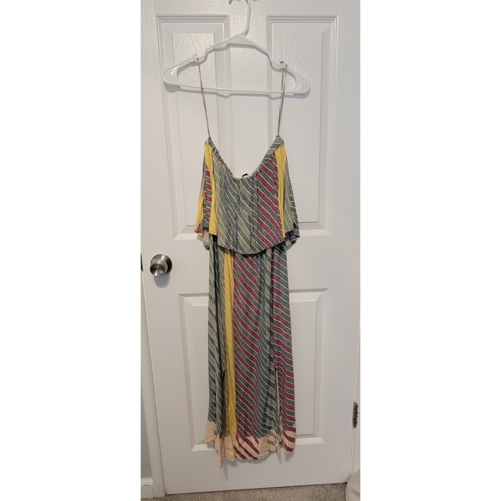 Strapless O'neill stripe dress